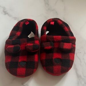 Old Navy Red and Black Kids Slippers